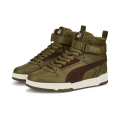 Puma Zimowe buty sportowe RBD Game Winterised/Fleecefutter ocieplane oliwkowe dziecięce